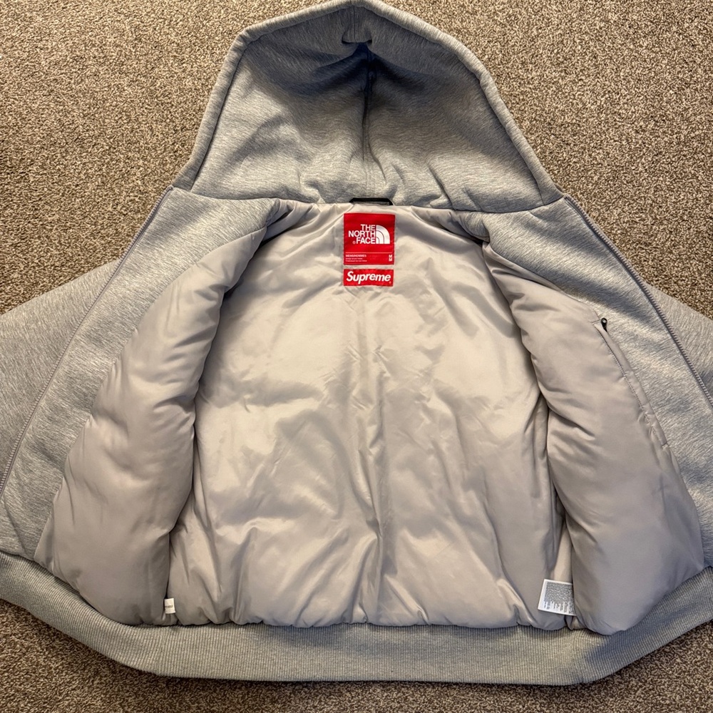 Supreme x The North Face Men's Down Filled Zip Up Hooded Sweatshirt - Picture 2 of 10